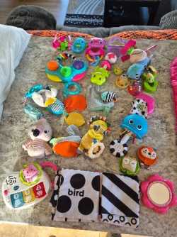 Assorted baby toys