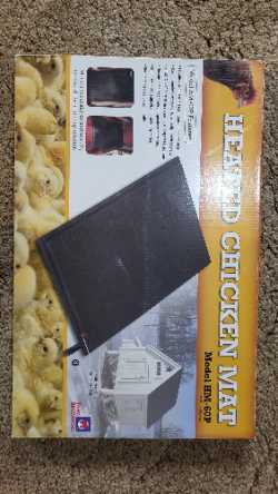 Heated chicken mat