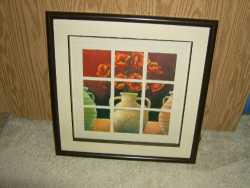 picture of vase in window