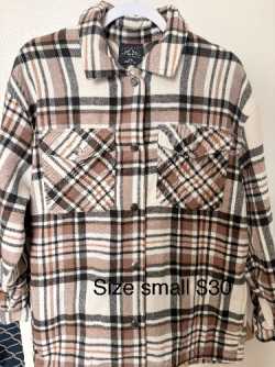 Two plaid shackets